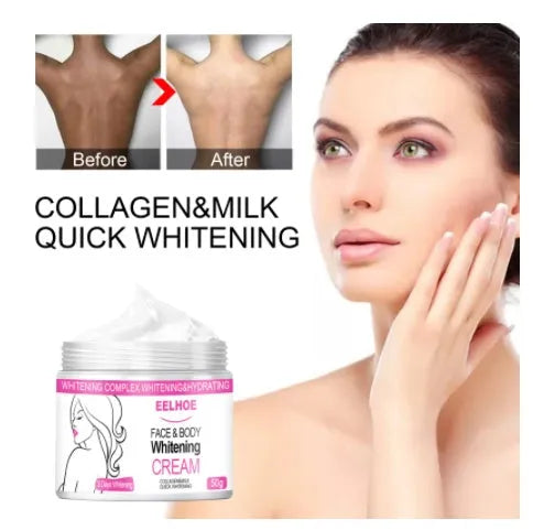 EELHOE collagen body lotion in white tube, 10g size, for brightening and nourishing skin