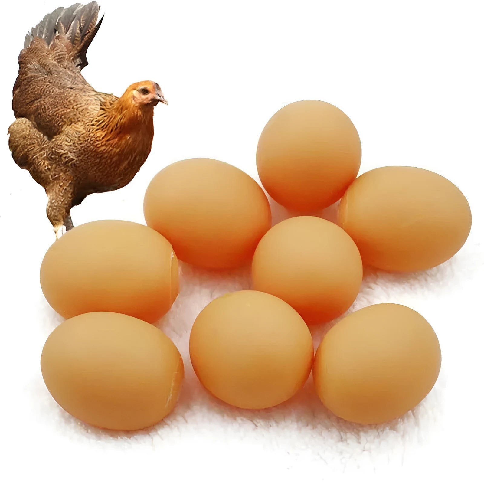 Egg-shaped plastic dog toy with squeaker for teeth cleaning and interactive play