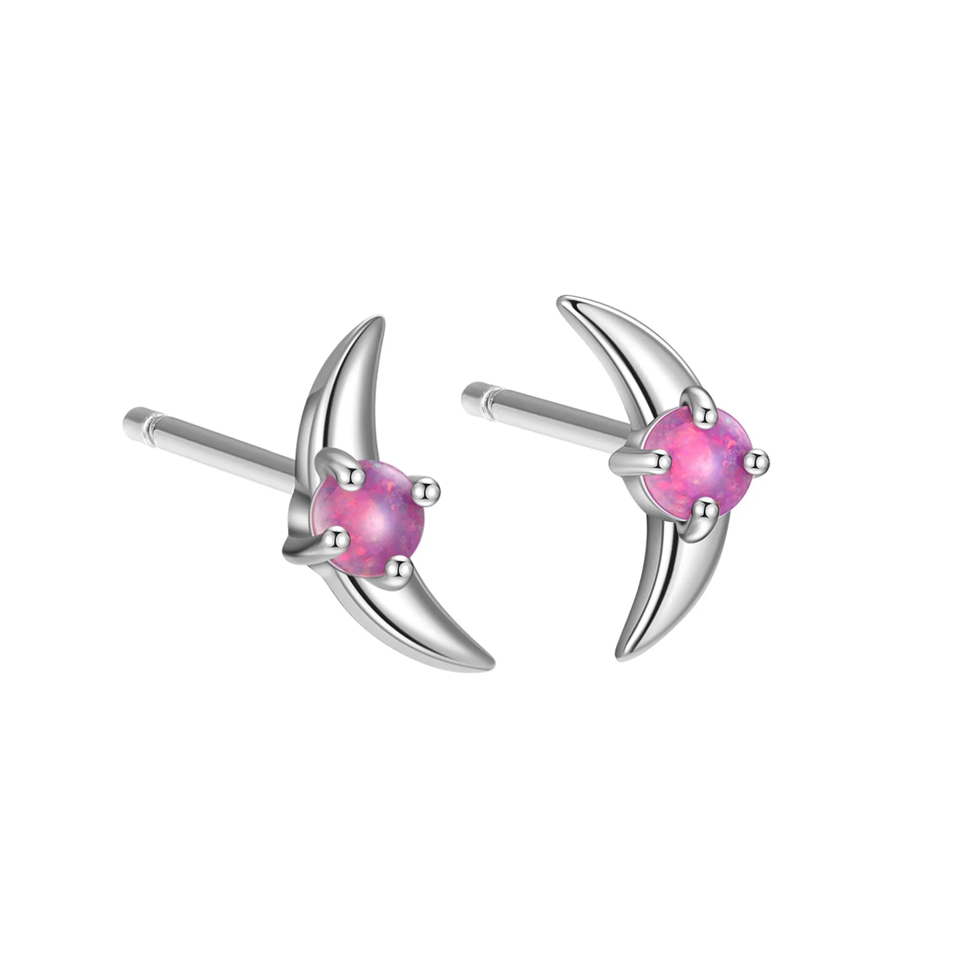 925 silver geometric women's earrings with stone accents in gold or platinum tone finishes