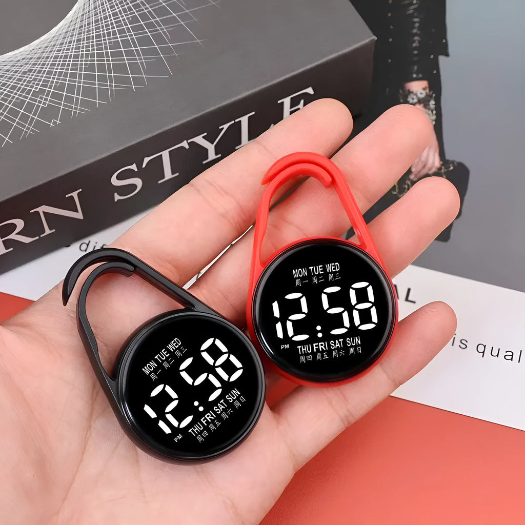 LED luminous electronic watch with waterproof feature and plastic strap in multiple colour options