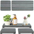 Square diatomaceous earth bathroom drying mat in modern simple style