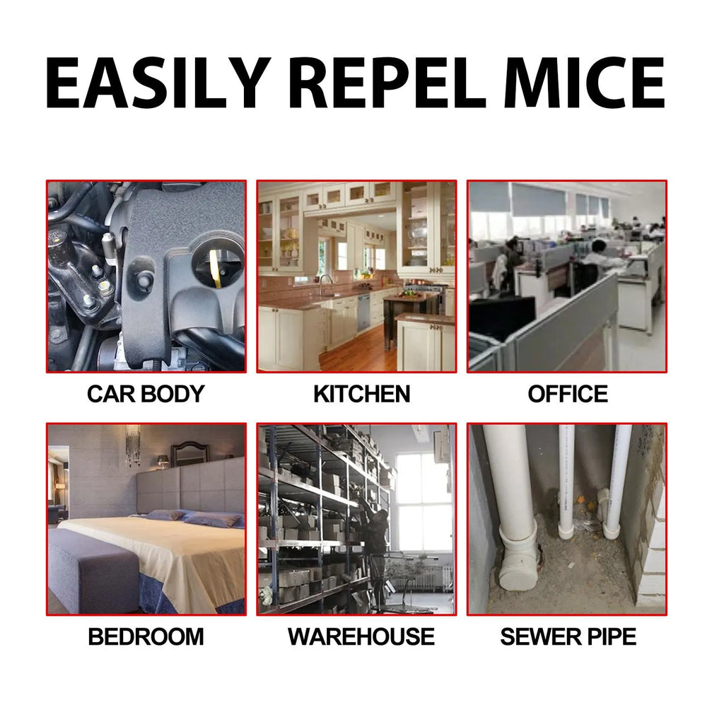 60ml bottle of natural rat repellent spray with clove, peppermint, and camphor oils