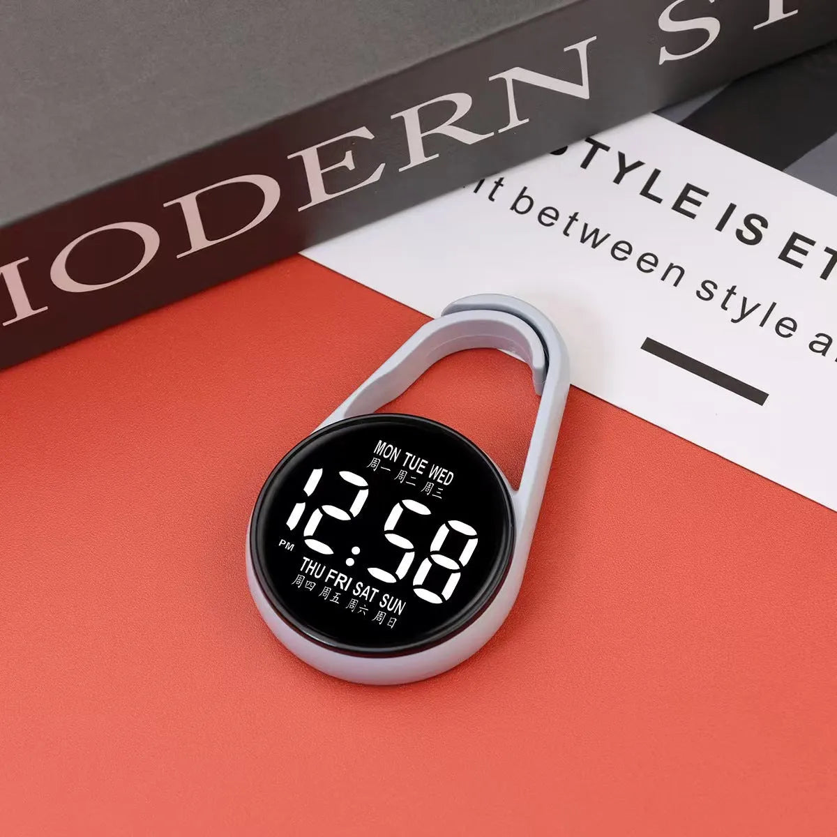 LED luminous electronic watch with waterproof feature and plastic strap in multiple colour options