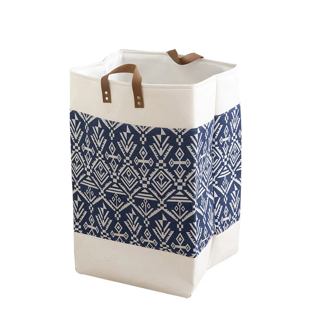 Fabric storage box in rich peony colour with dimensions 35x35x55cm for clothes and quilt organisation