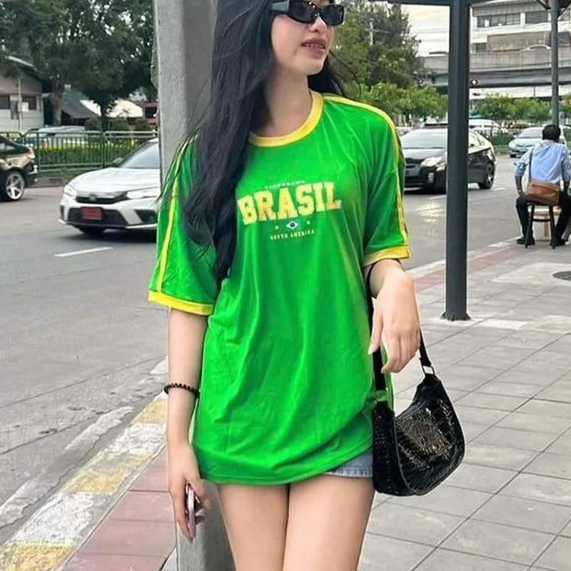 Women's slim fit grey T-shirt with a raised white 3D geometric pattern on the front.