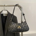 Women's casual large capacity PU handbag with sandwich pocket in neutral colour