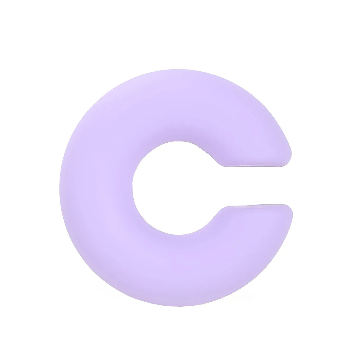 Matte coarse finish geometric C-shaped clip-on earrings for women in a selection of candy colours.