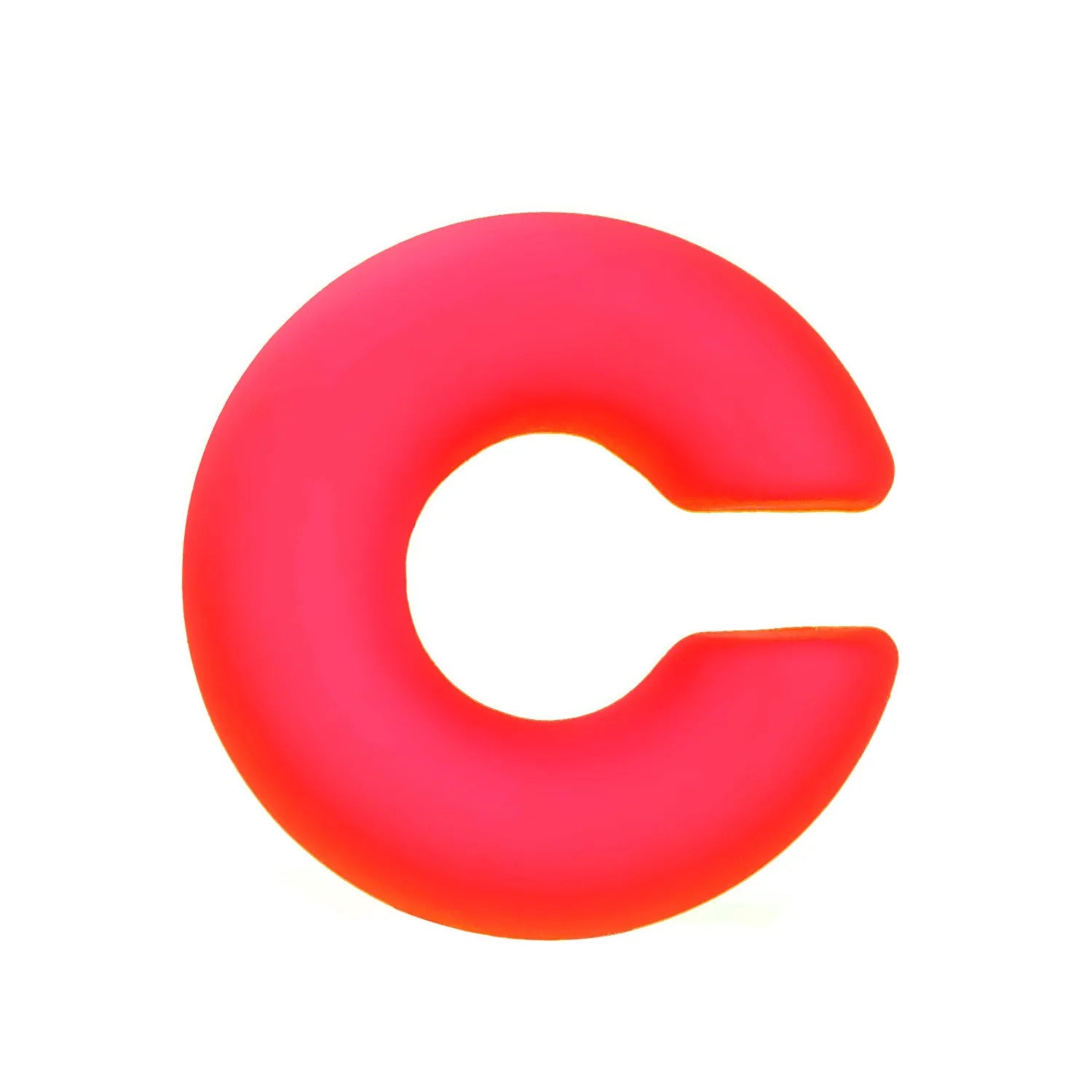 Matte coarse finish geometric C-shaped clip-on earrings for women in a selection of candy colours.