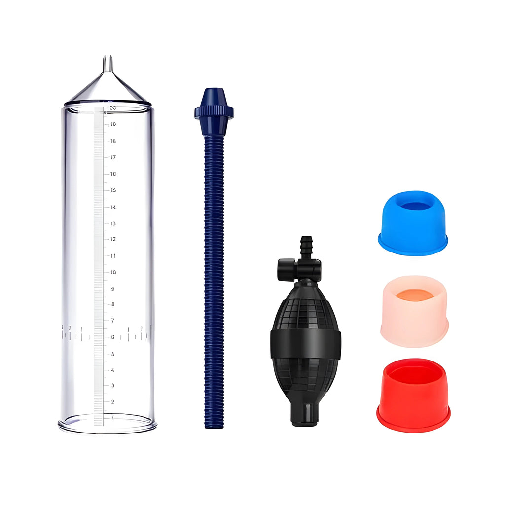 Custom silicone cover and sealing rings for male minimalist exercise machine and penis simulator