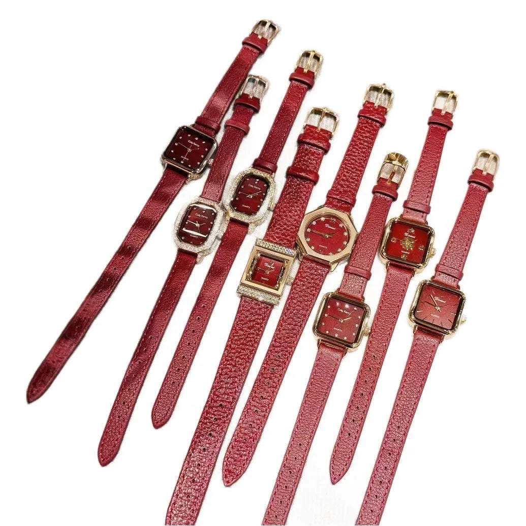 Women's alloy watch with Chinese style design showing multiple pattern options and 8mm thickness