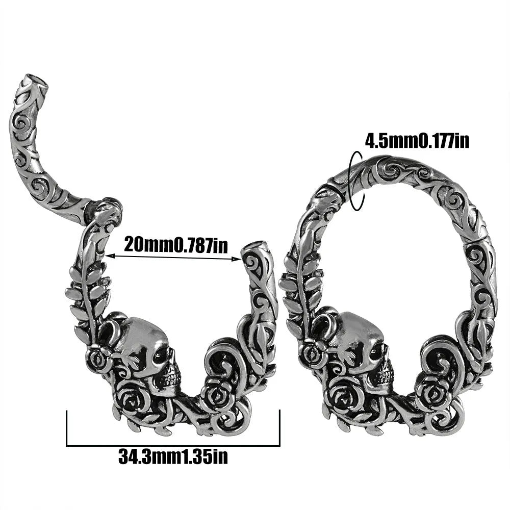 Stainless steel fashion earrings with totem pattern design in electroplated colours