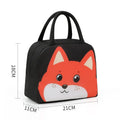 Cartoon insulated lunch box bag with thick aluminium foil lining and Oxford cloth exterior in one of seven character designs.
