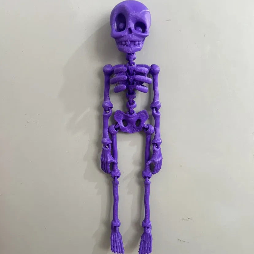 3D printed skull ornament 18cm high in various colours including luminous green and bone color for modern art decoration