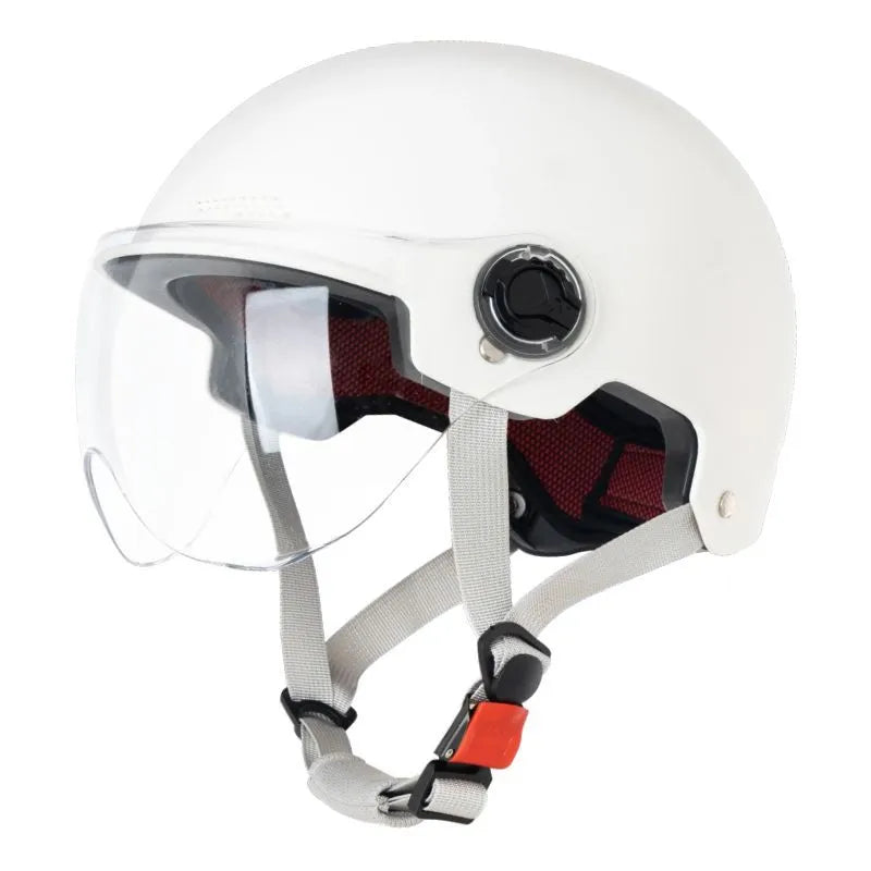 3C certified polypropylene motorcycle helmet with sun protection for electric vehicle commuting