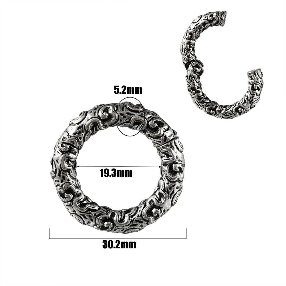 Stainless steel fashion earrings with totem pattern design in electroplated colours