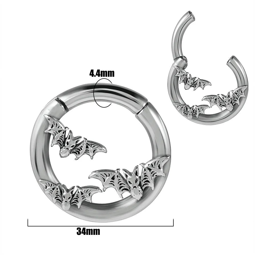Stainless steel fashion earrings with totem pattern design in electroplated colours