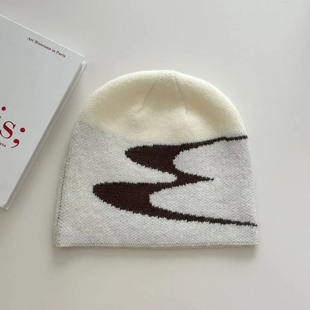 Unisex acrylic beanie hat in black, grey or white for autumn and winter wear