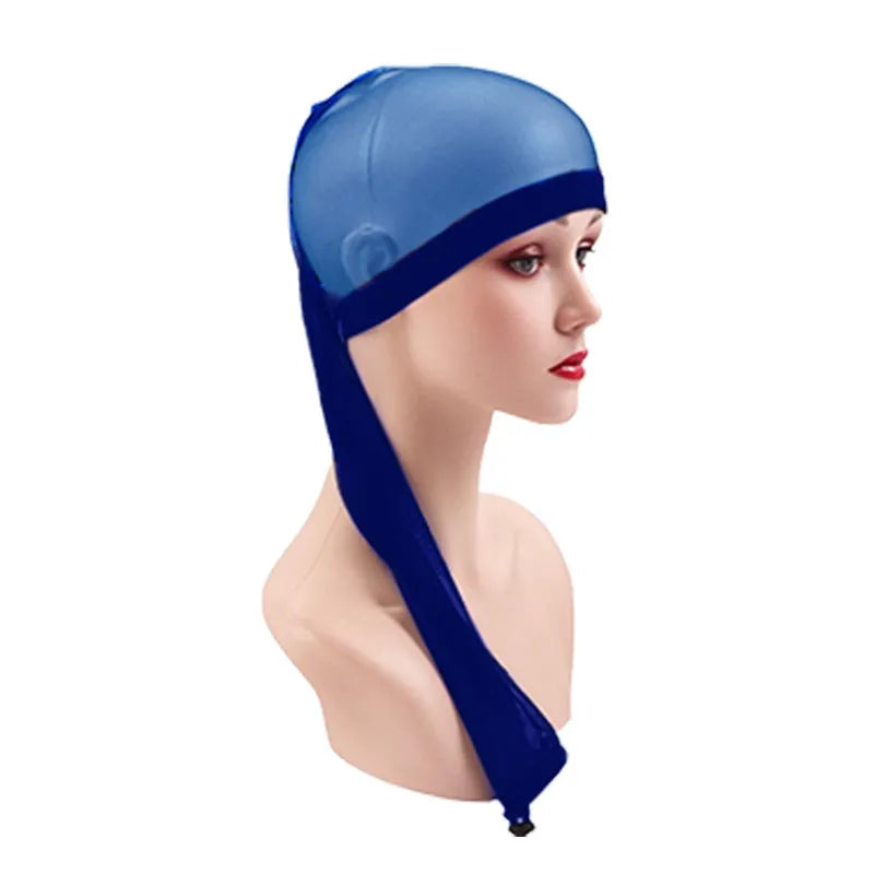 Mesh wig cap in various colours with oversleeve design for wig foundation