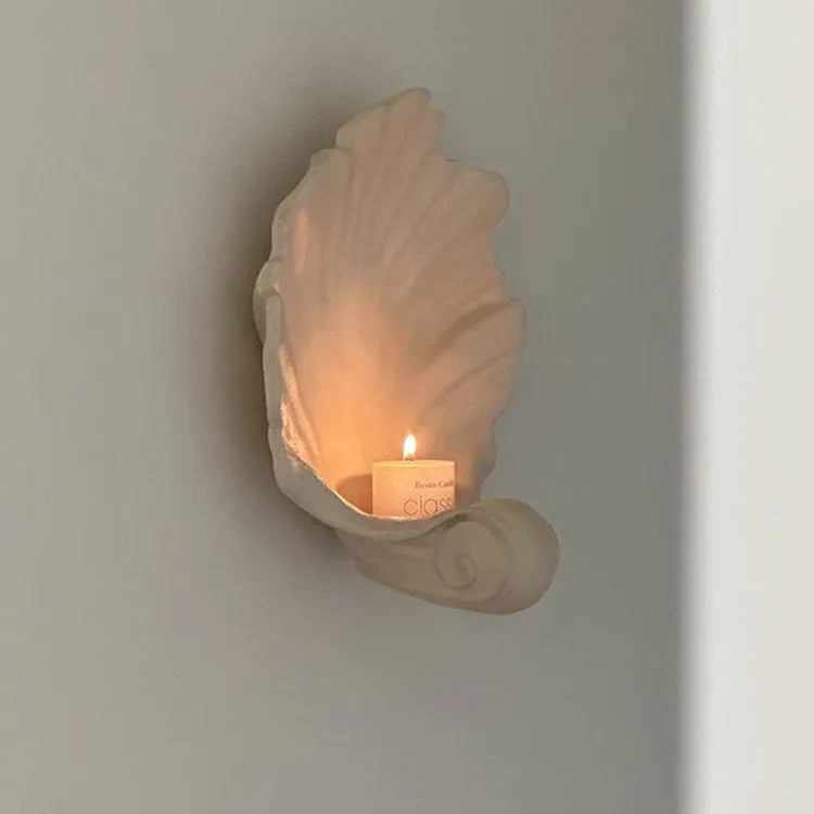White resin simulation shell fruit plate decoration for table centrepieces