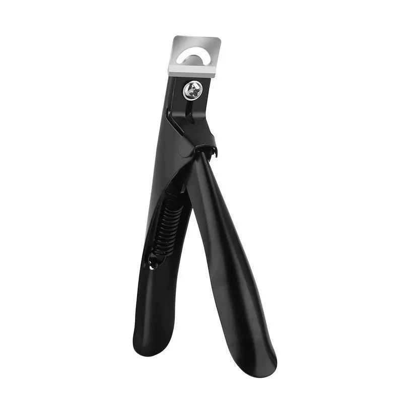 French nail art scissors with U-shaped stainless steel blades for cuticle trimming