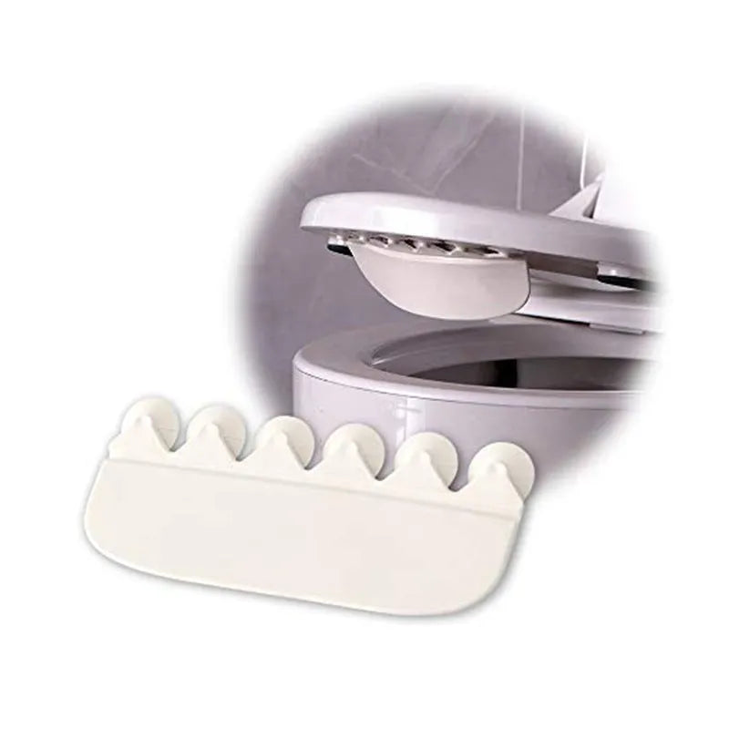 White PVC toilet training splash guard board for children's bathroom use