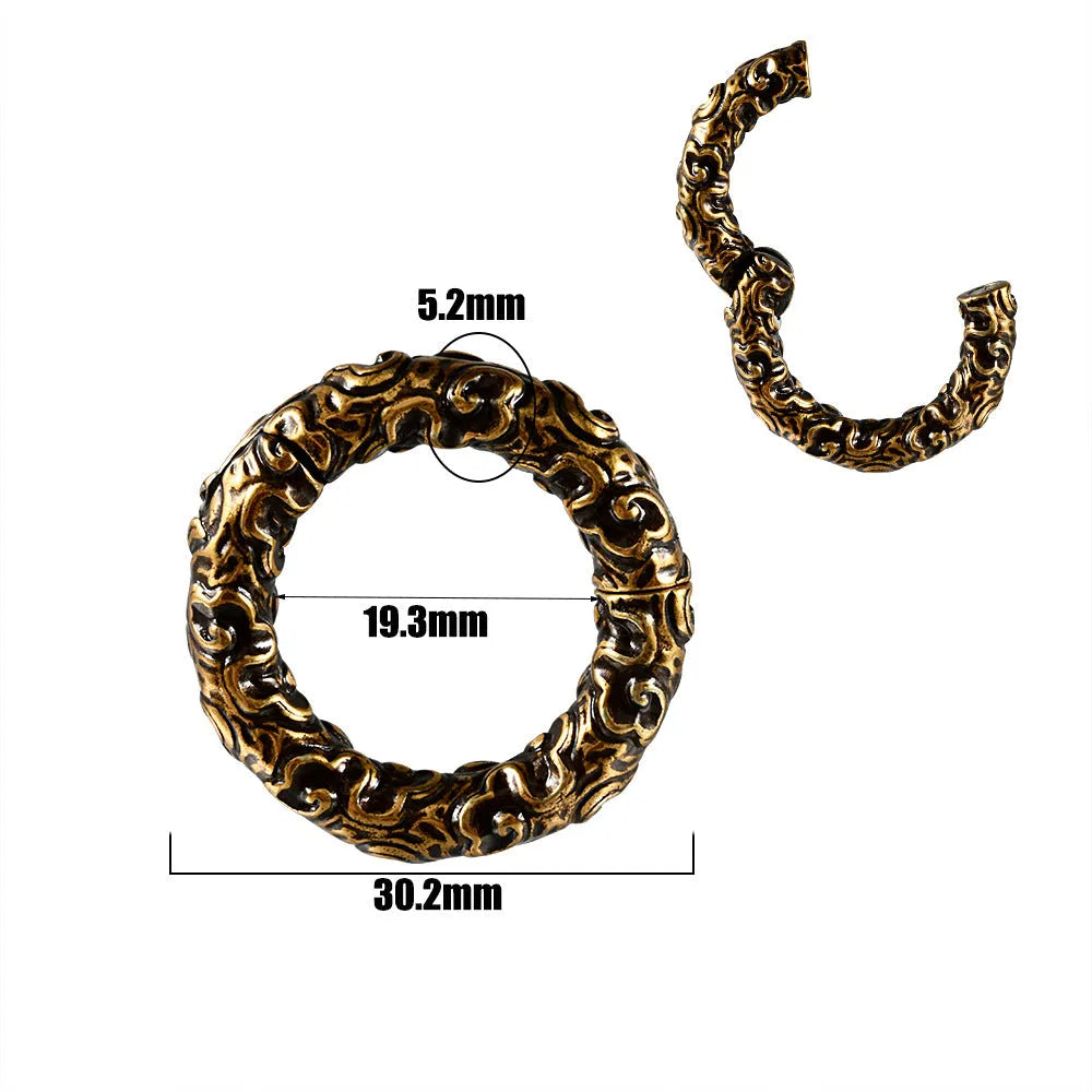 Stainless steel fashion earrings with totem pattern design in electroplated colours
