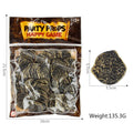 Plastic Roman coin replicas with electroplated bronze, gold or silver finish, 100 pieces per set