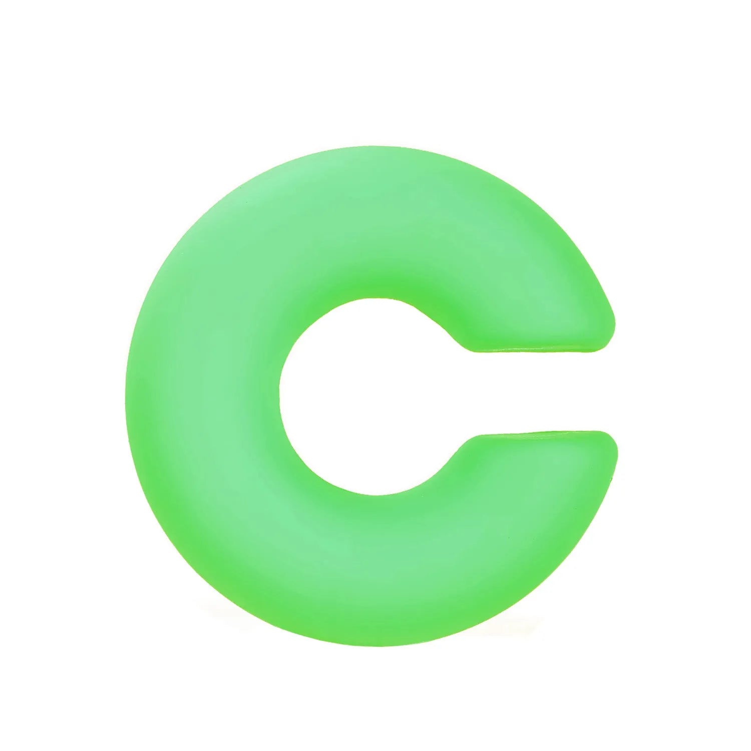 Matte coarse finish geometric C-shaped clip-on earrings for women in a selection of candy colours.