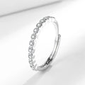 Geometric open mouth ring with diamond tail design in gold colour options