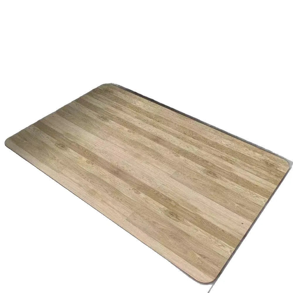 American style wood grain patterned diatom ooze bathroom floor mat in square shape