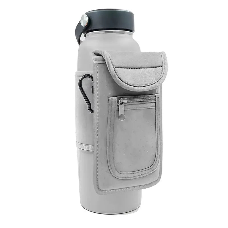 Cloth kettle sleeve with magnetic closure for sports bottles in various colour options