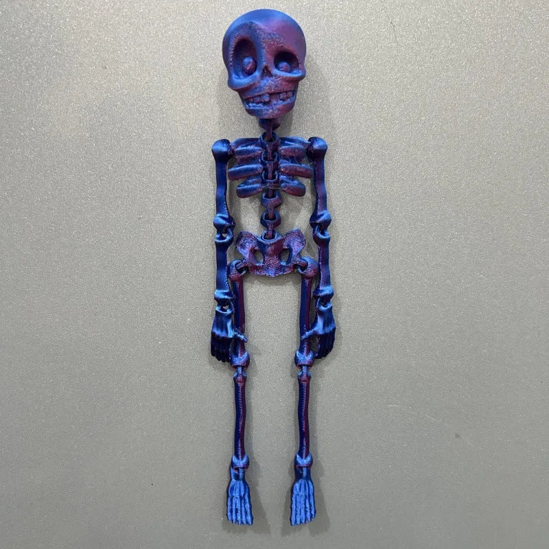 3D printed skull ornament 18cm high in various colours including luminous green and bone color for modern art decoration