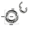Stainless steel fashion earrings with totem pattern design in electroplated colours