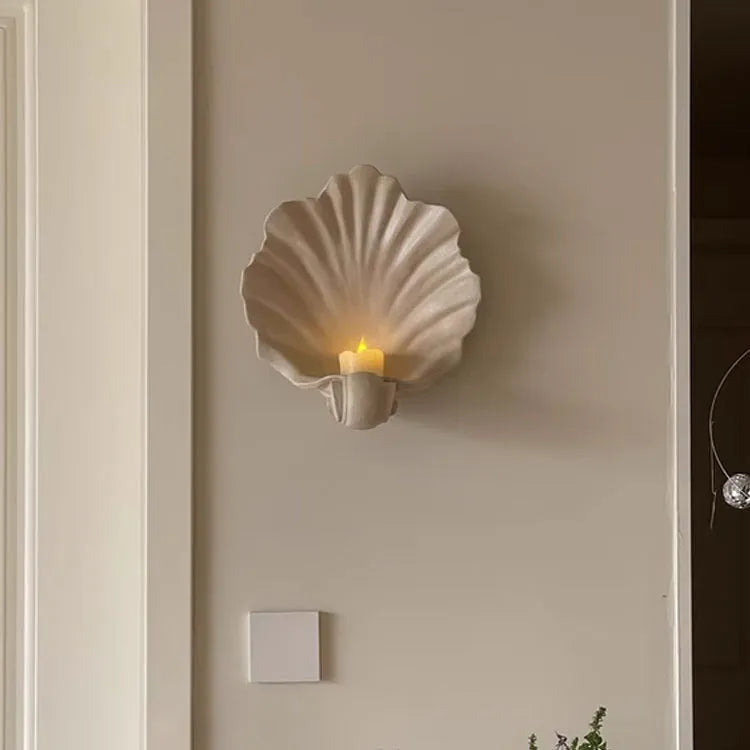 White resin simulation shell fruit plate decoration for table centrepieces