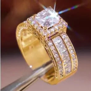 Geometric silver women's ring with round elements in gold or white electroplated finish