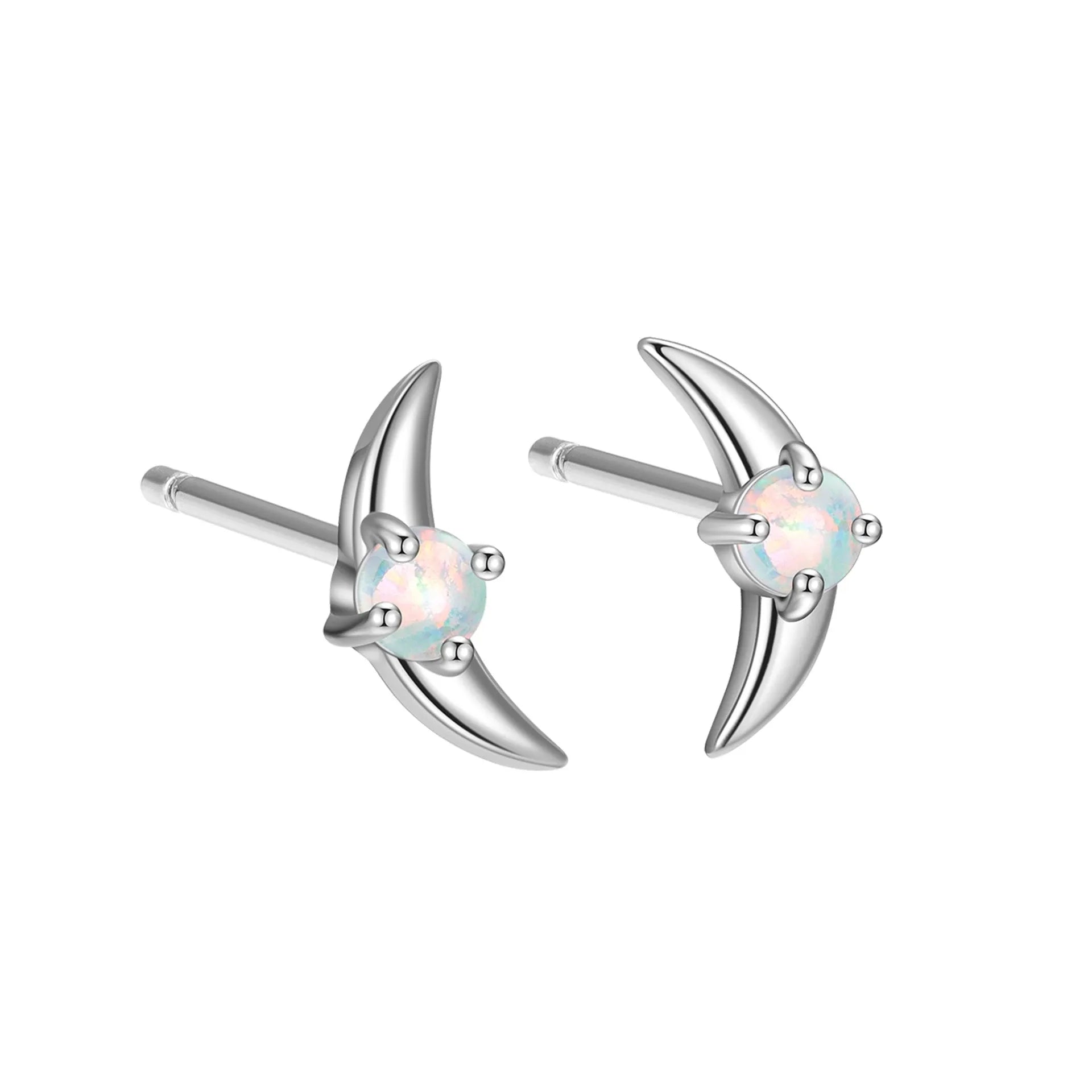 925 silver geometric women's earrings with stone accents in gold or platinum tone finishes