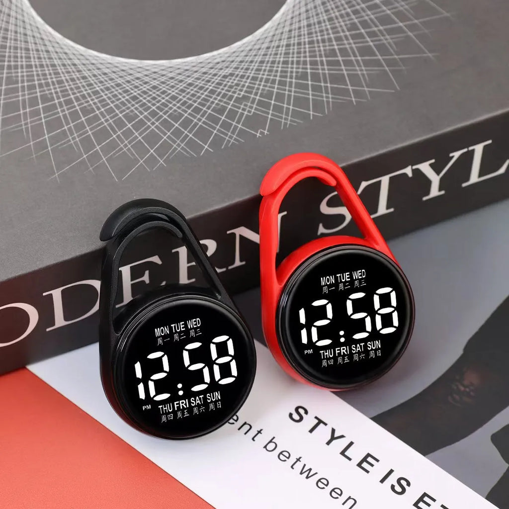 LED luminous electronic watch with waterproof feature and plastic strap in multiple colour options