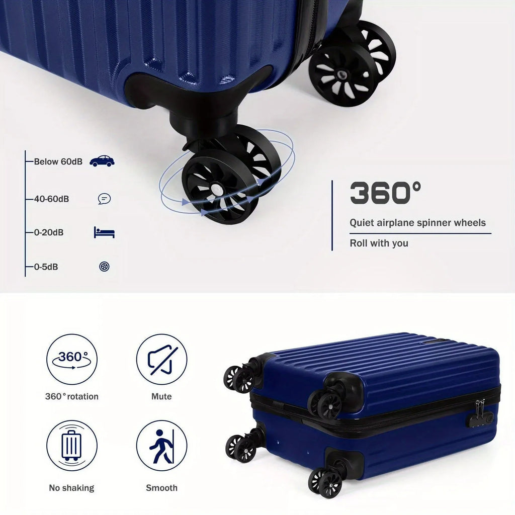 Two aluminium alloy travel trunks, sizes 14 inch and 20 inch, in a light towel colour.