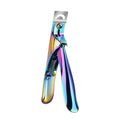 French nail art scissors with U-shaped stainless steel blades for cuticle trimming