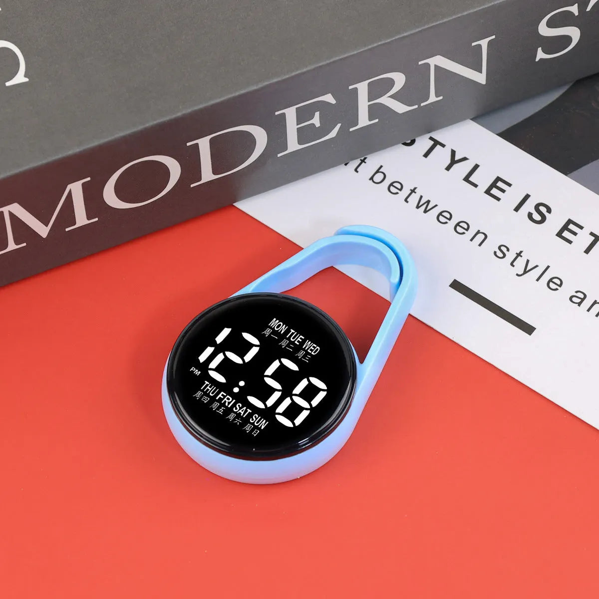 LED luminous electronic watch with waterproof feature and plastic strap in multiple colour options