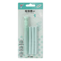 Push type automatic eraser for children in blue, green, pink and purple colours measuring 12x8cm
