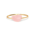 Geometric-shaped coloured agate ring for women with a polished stone finish, showing niche design details.