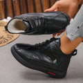 Women's black and red velvet cotton slippers with rubber soles showing hollow out design