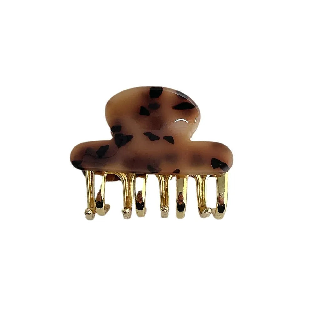 Dopamine retro acetate hair barrettes with medium metal grip in R08 colour variations