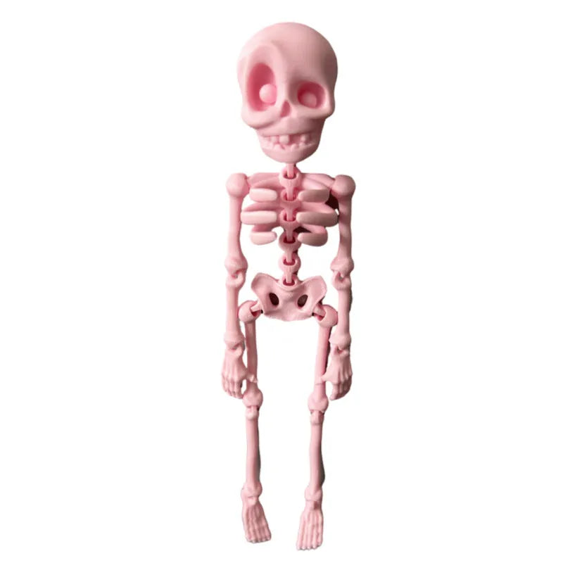 3D printed skull ornament 18cm high in various colours including luminous green and bone color for modern art decoration