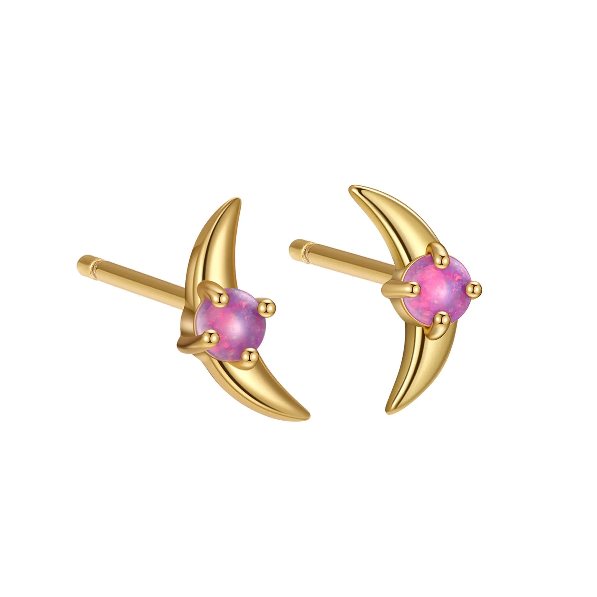 925 silver geometric women's earrings with stone accents in gold or platinum tone finishes