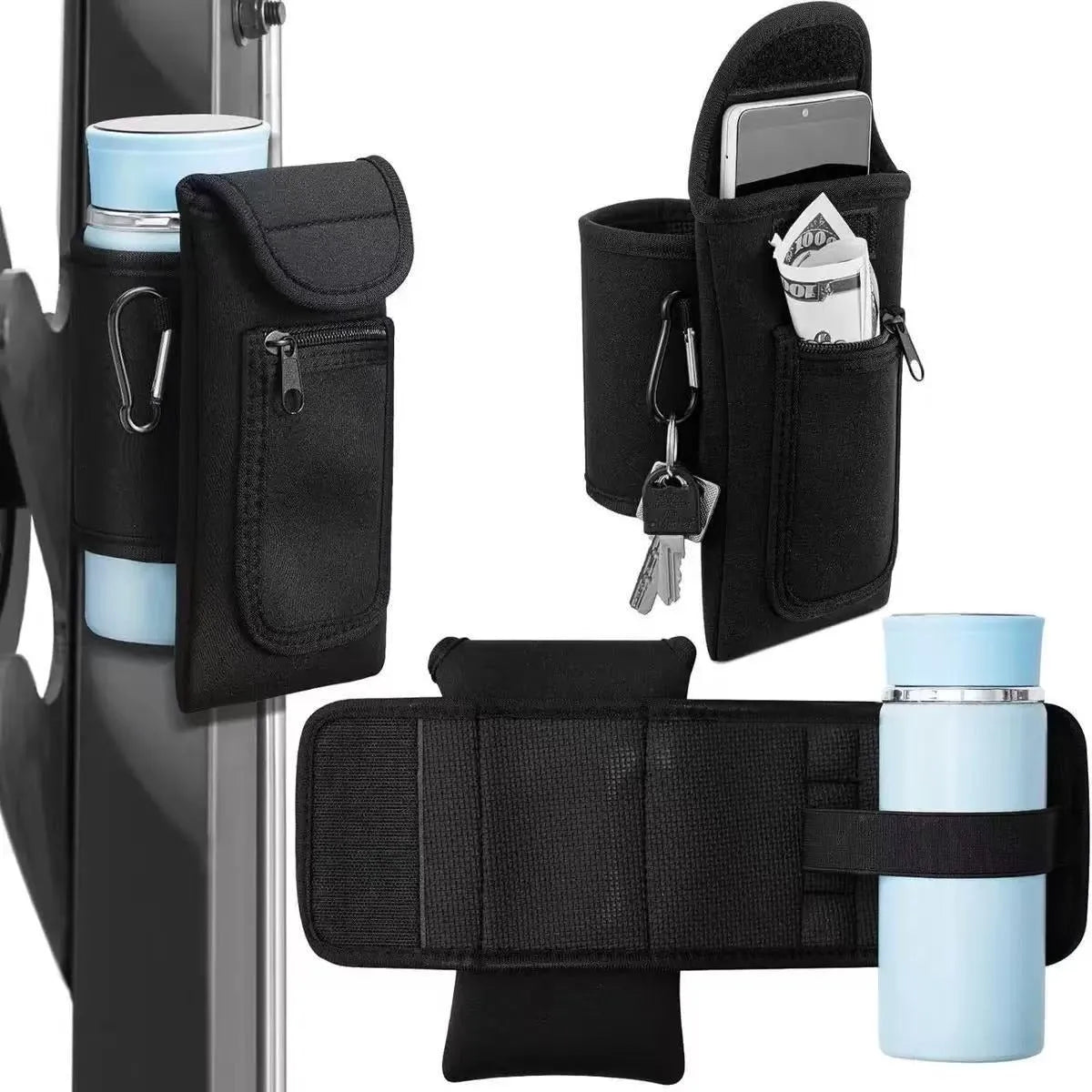 Cloth kettle sleeve with magnetic closure for sports bottles in various colour options