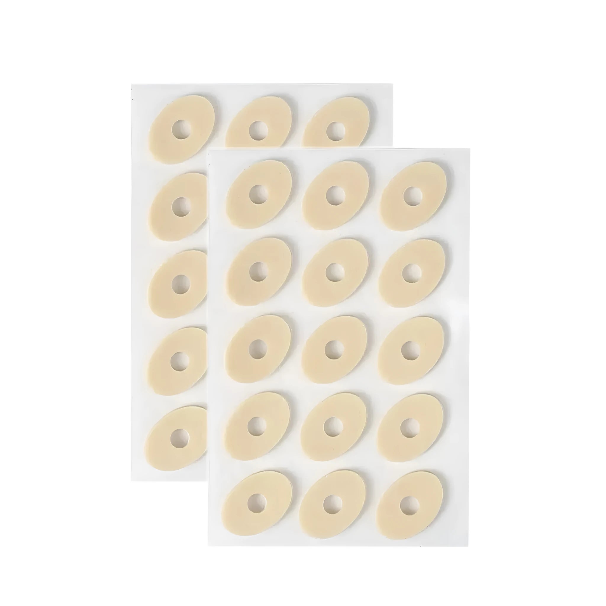 Pack of women's heel and toe protector pads in four different shapes on a white background.