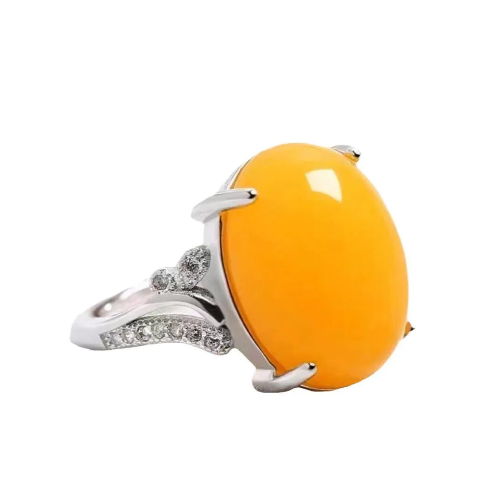 Women's adjustable natural sapphire ring in geometric design with five colour options