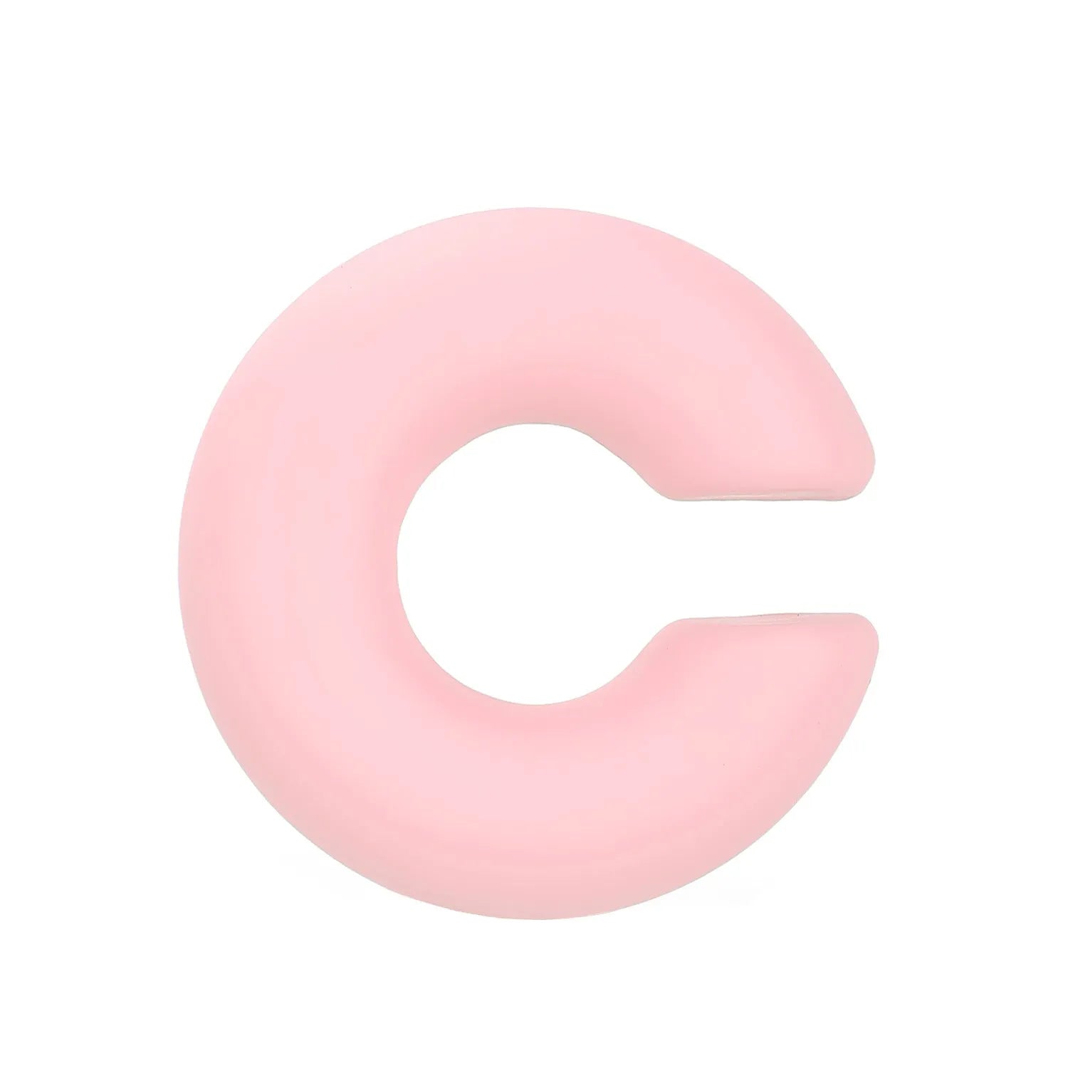 Matte coarse finish geometric C-shaped clip-on earrings for women in a selection of candy colours.